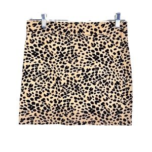 H&M Divided leopard mini skirt